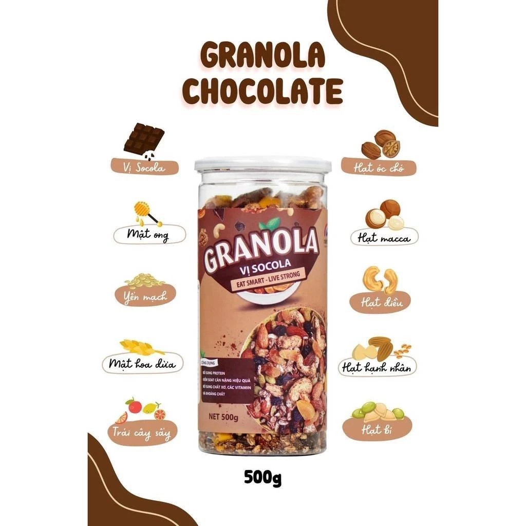 Hạt dinh dưỡng Granola verna chocola