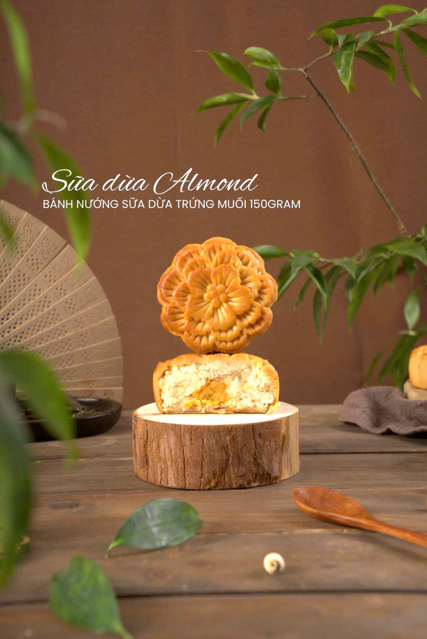 bánh nướng verna sữa dừa almond