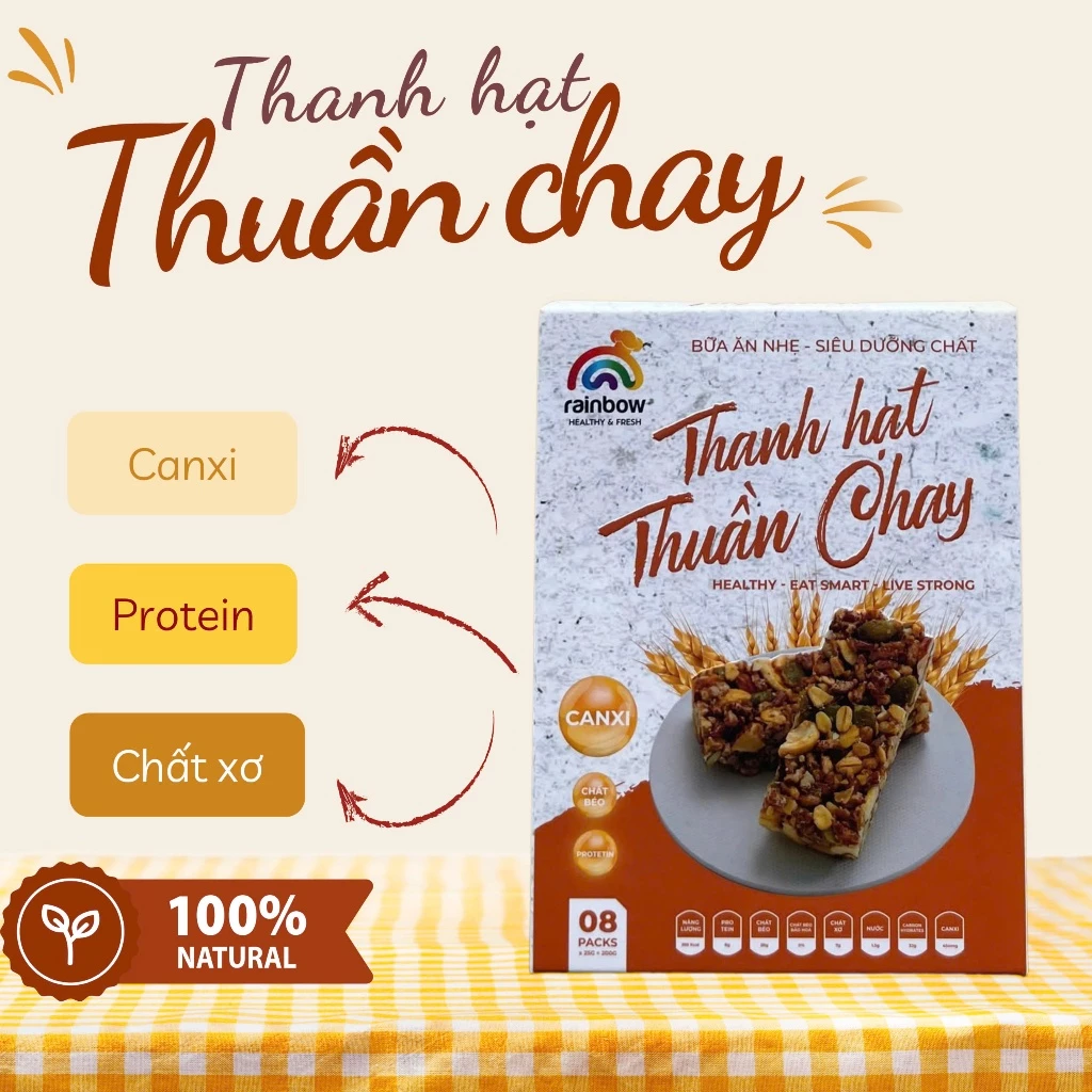 Thanh gạo lứt thuần chay