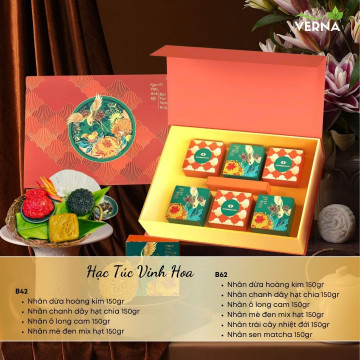 Trung Thu Hạc Túc Vinh Hoa - 4 Bánh / 6 Bánh