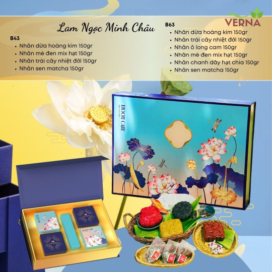 Trung Thu Lam Ngọc Minh Châu - 4 Bánh / 6 Bánh