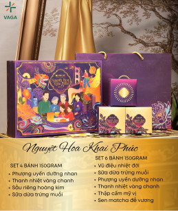 SE004 - Set 6 Bánh - Nguyệt Hoa Khai Phúc