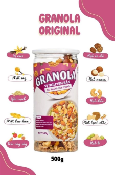 Hạt Dinh Dưỡng  Granola Vị Nguyên Bản - 500g