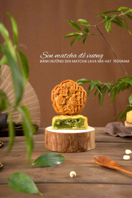 BN008 - Bánh Nướng - Sen Matcha Đế Vương