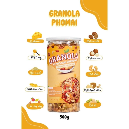 Hạt Dinh Dưỡng Granola Vị Phô Mai